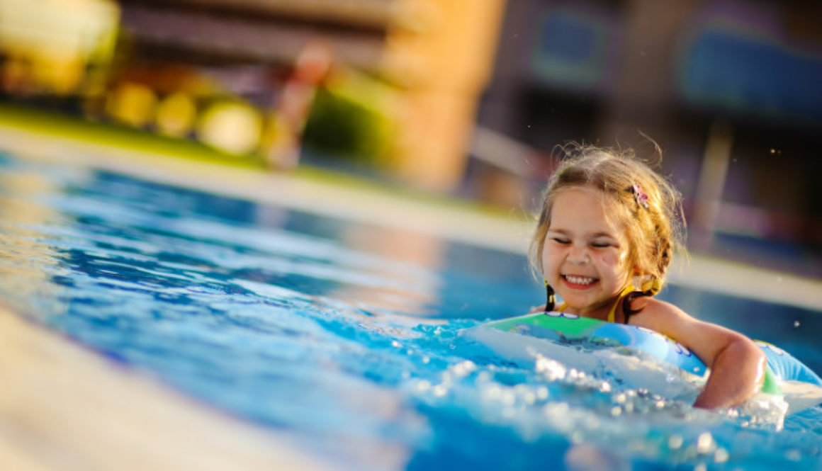 Child Using Swim Club Childcare Passes